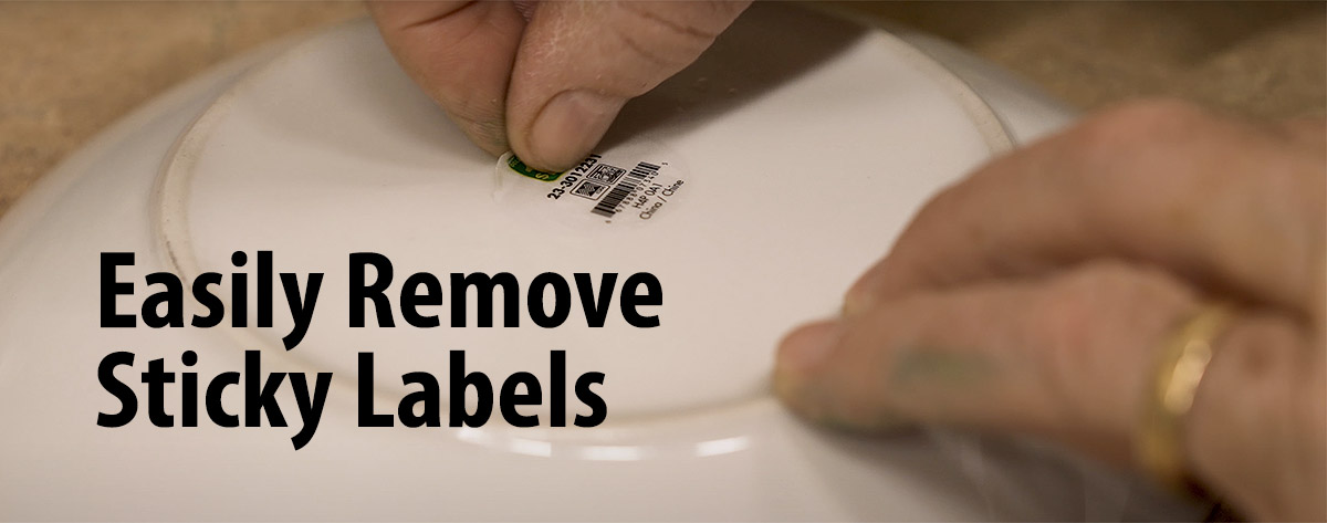 How to remove adhesive and labels